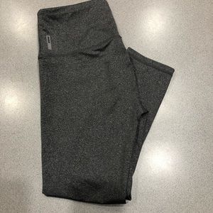Grey cropped workout pants